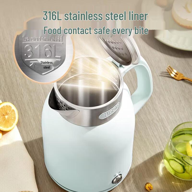 SUPOR 2L 316L Stainless Steel Electric Kettle