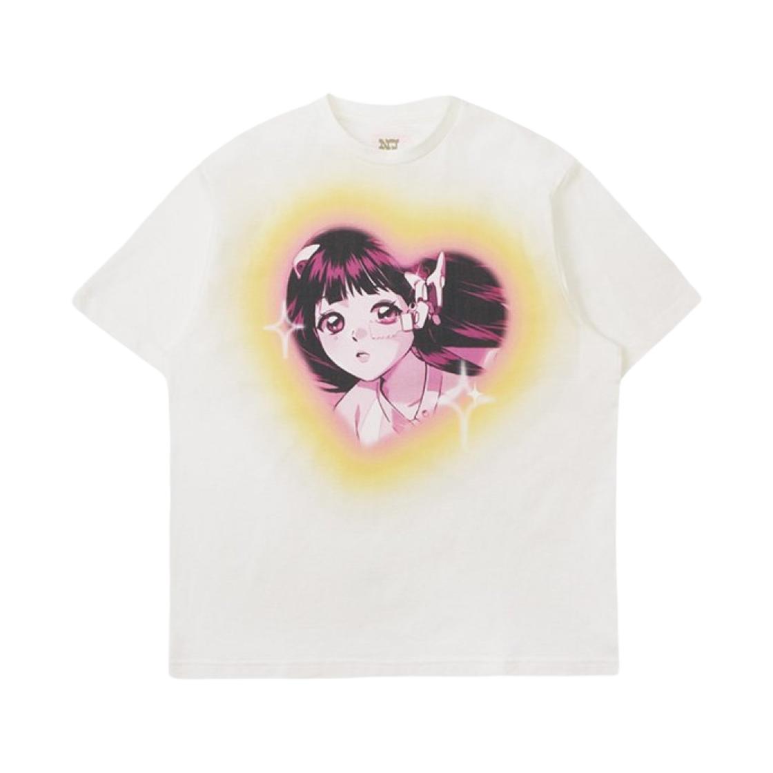 NewJeans Get Up Short Sleeve T-Shirt Hanni White ONE SIZE