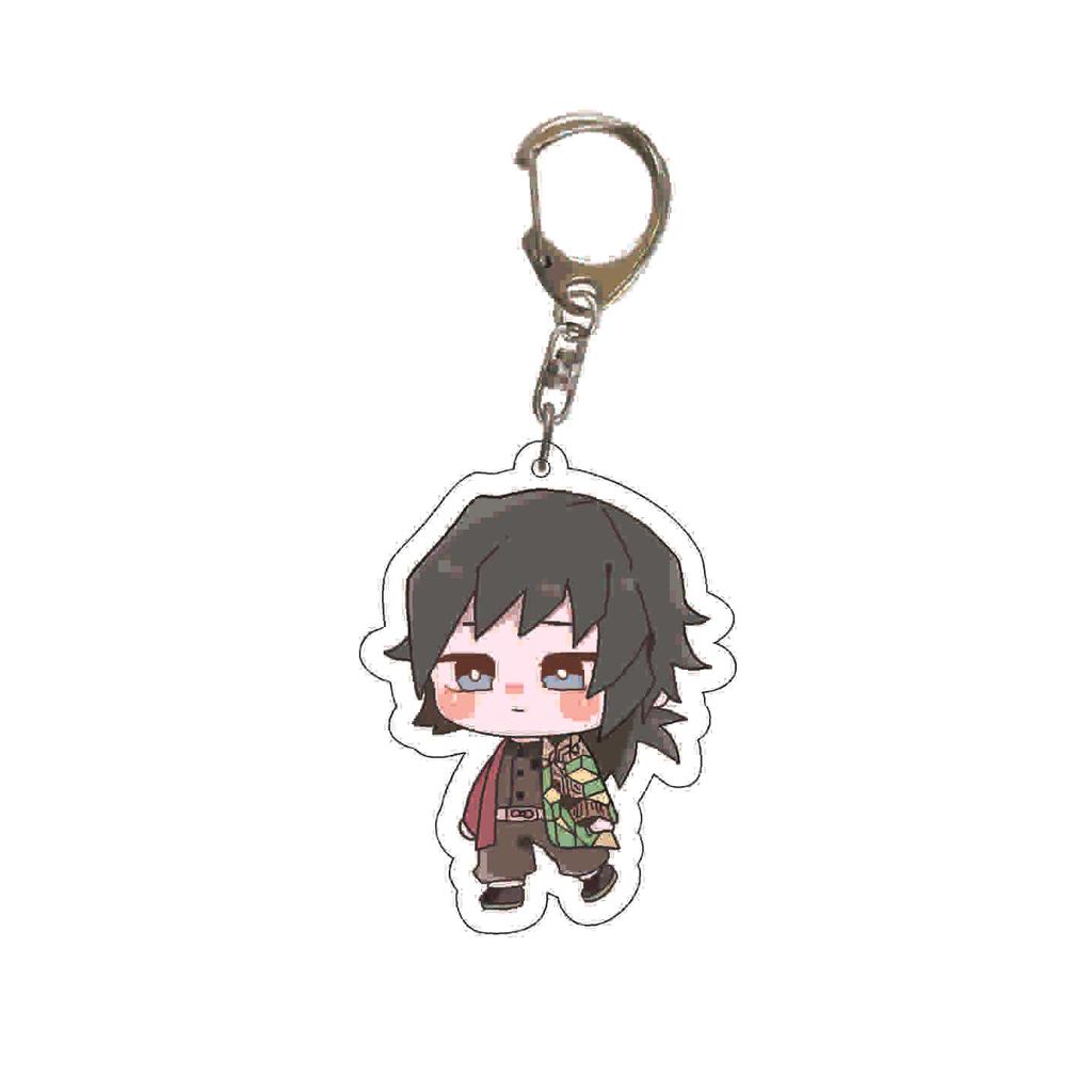 Demon Slayer Kimetsu No Yaiba Acrylic Key Ring Backpack Pendant Anime Cosplay Accessory Gift for Fans Collection