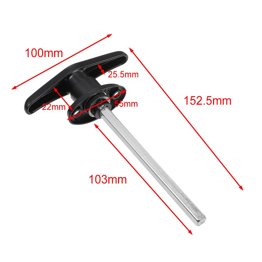 1pc Garage Door Lock T Handle Rear Fix Keyed To Differ Caravan Garage Shed Campervan  T-handle Lock Boasts With Keys