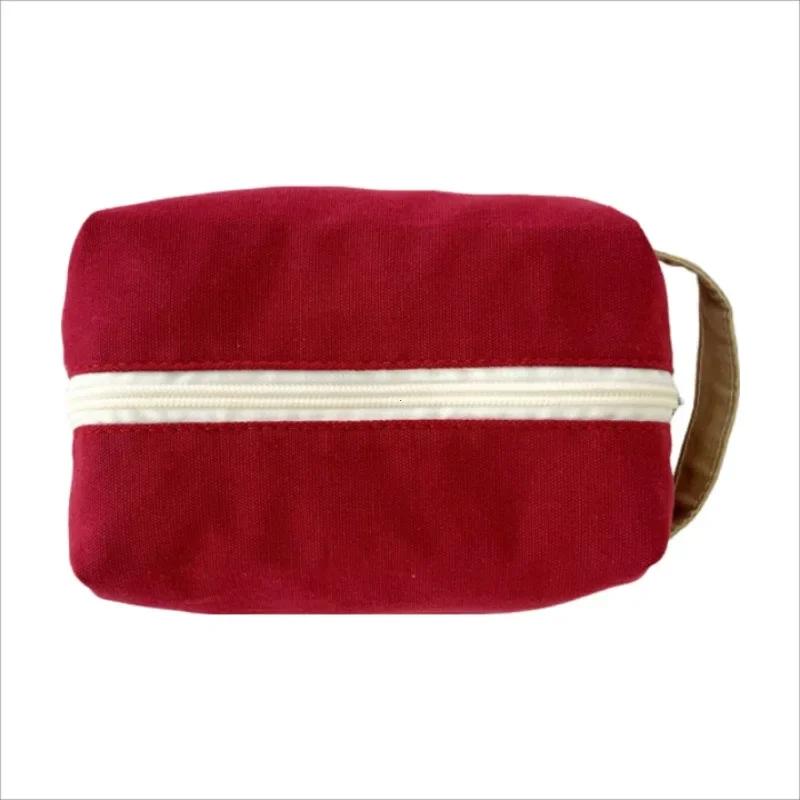 Mode Koreansk Stil Kvinder Kosmetiktaske Rejse Organizer Opbevaringstaske Lærred Make Up Etui Pung Lille Stor Tote Makeup Sæt Pung