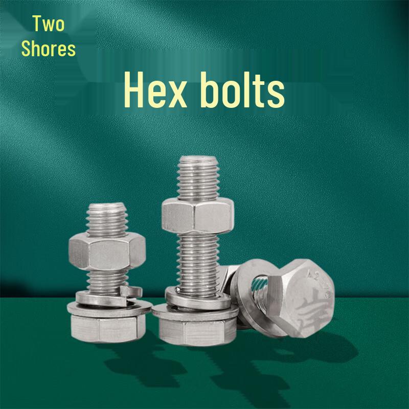 304 Stainless Steel Full Thread Hex Head Bolt Kit