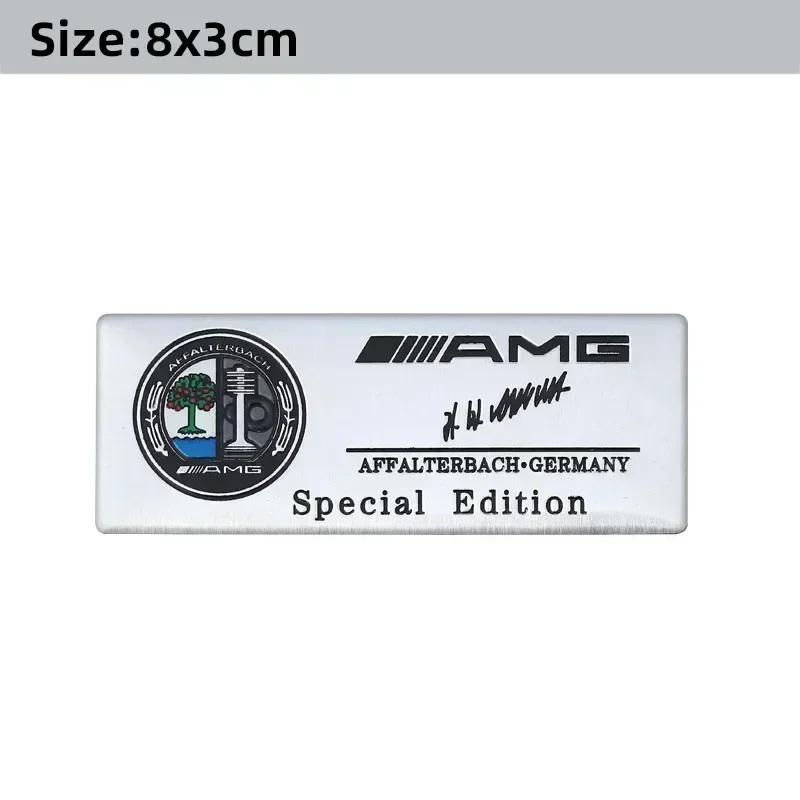 3D Aluminium Car Logo Sticker Decals Auto Decoration Accessories For Mercedes Benz AMG W204 W205 W203 W211 W212 W213 W201 W210
