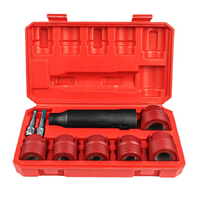 

Comprehensive 9pcs Wheel Studs Cleaner set Wheel Hub Studs Cleaning Tool Set Pneumatic Tool Accessory Metal Tool for Car 1