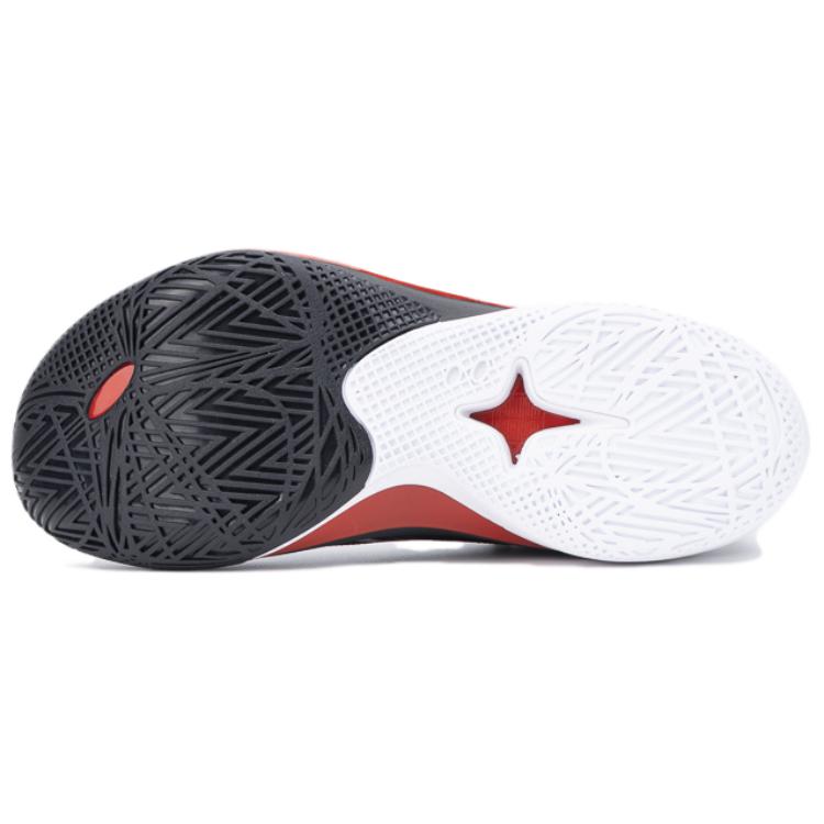 Li Ning SONIC 12 Cushioning Slip Resistant Low top Basketball Shoes Men's Black ABAU019-8