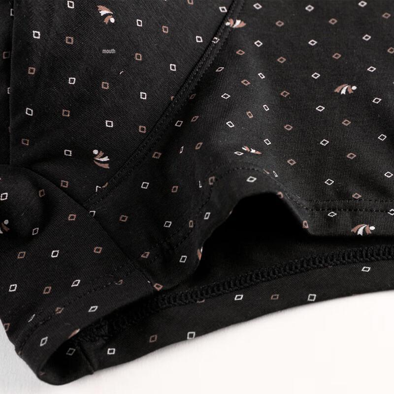 Xiaohushi Men's Skin-Friendly Cotton Print Boxer Briefs 2-Pack