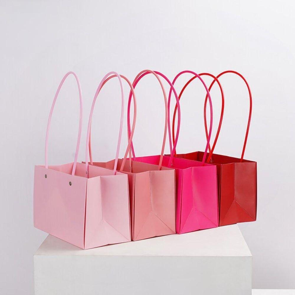 Rectangle Portable Flower Box Trapezoid Hand Paper Bag New Flower Gift Box Valentine's Day