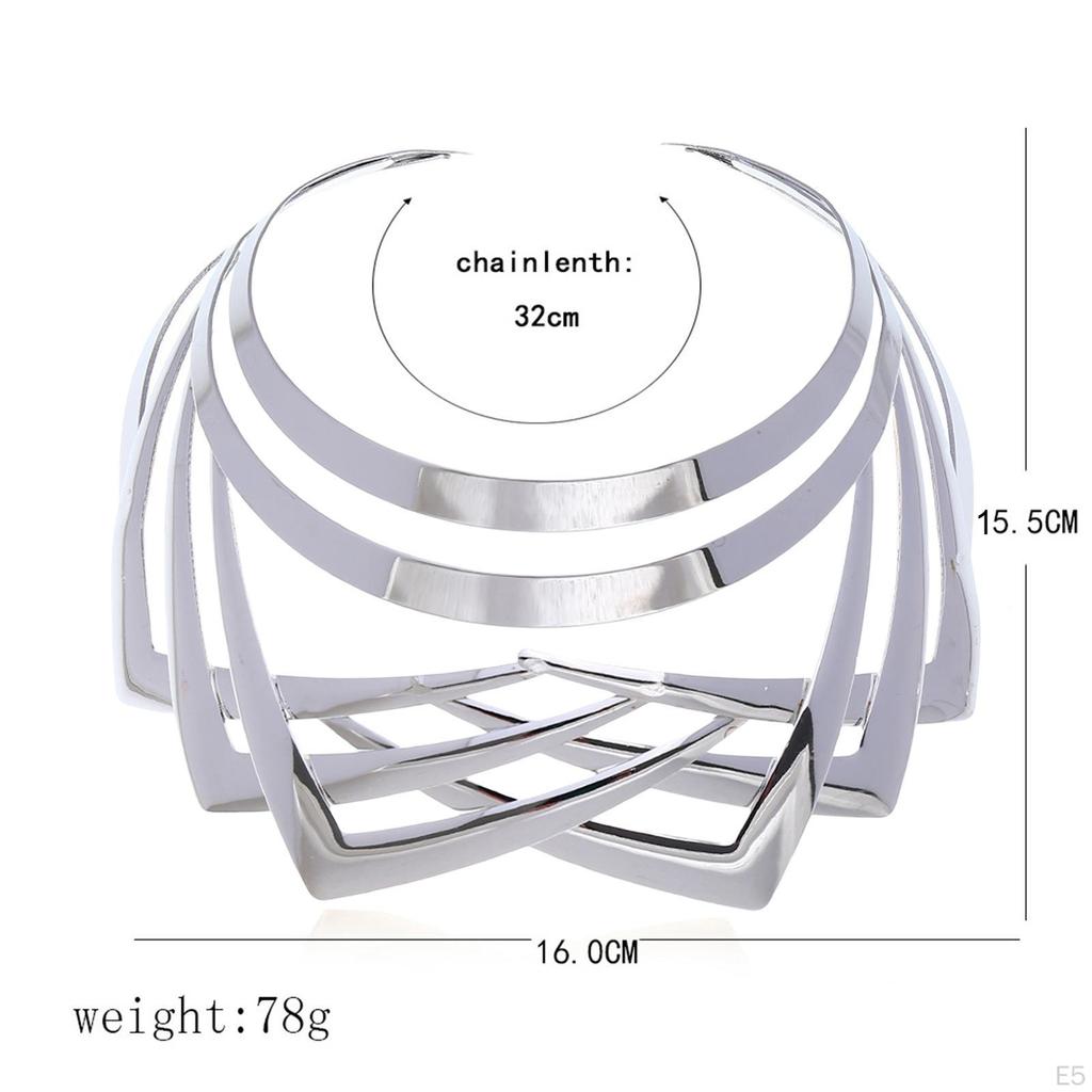 African Choker Necklaces Unique Alloy Design for Women Masquerade Events