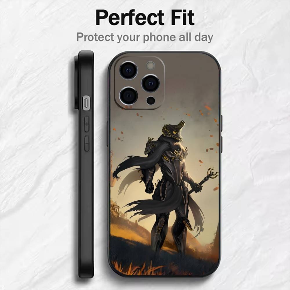 

Game W-Warframe High-definition Printing Phone Case For iPhone17,16,15,14,13,12 Plus,Max Soft Silicone Black Cover iPhone15plus