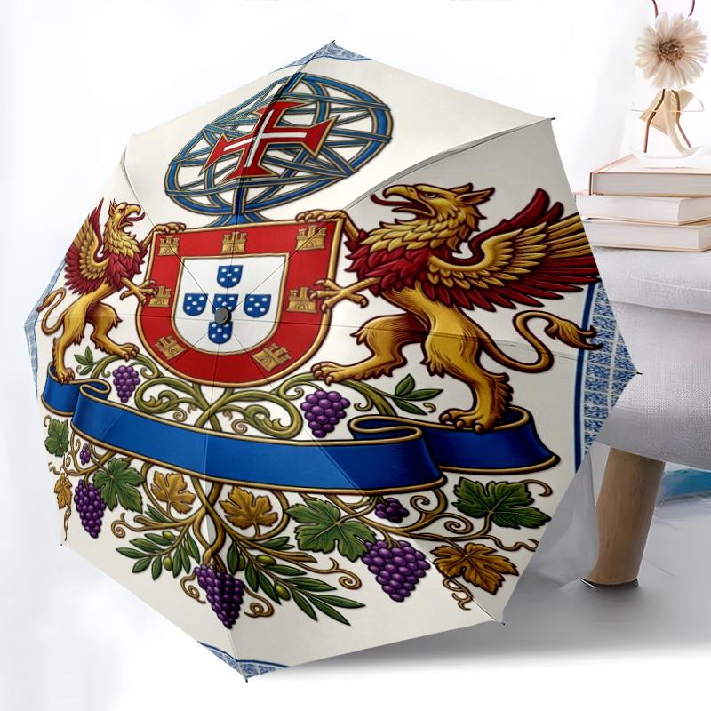 Heritage Honor: Emblem Tradition Folding umbrella Suitable for all seasons 8 paraphenoid bones Sun umbrella travel Gift