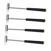 4PCS Soft and Hard Mallet Hammer Dual Head Small Hammer with Black Handle for Watch Repair Precise Crafting 4PCS
