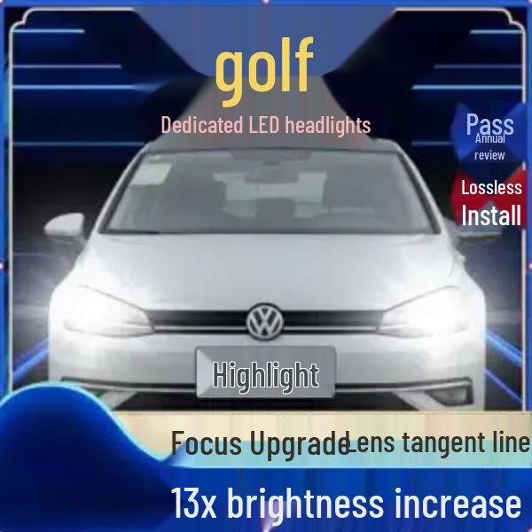 

Volkswagen Golf 4/6 & Touran 7.5 LED Headlights: High/Low Beam & Fog Light Laser Bulbs