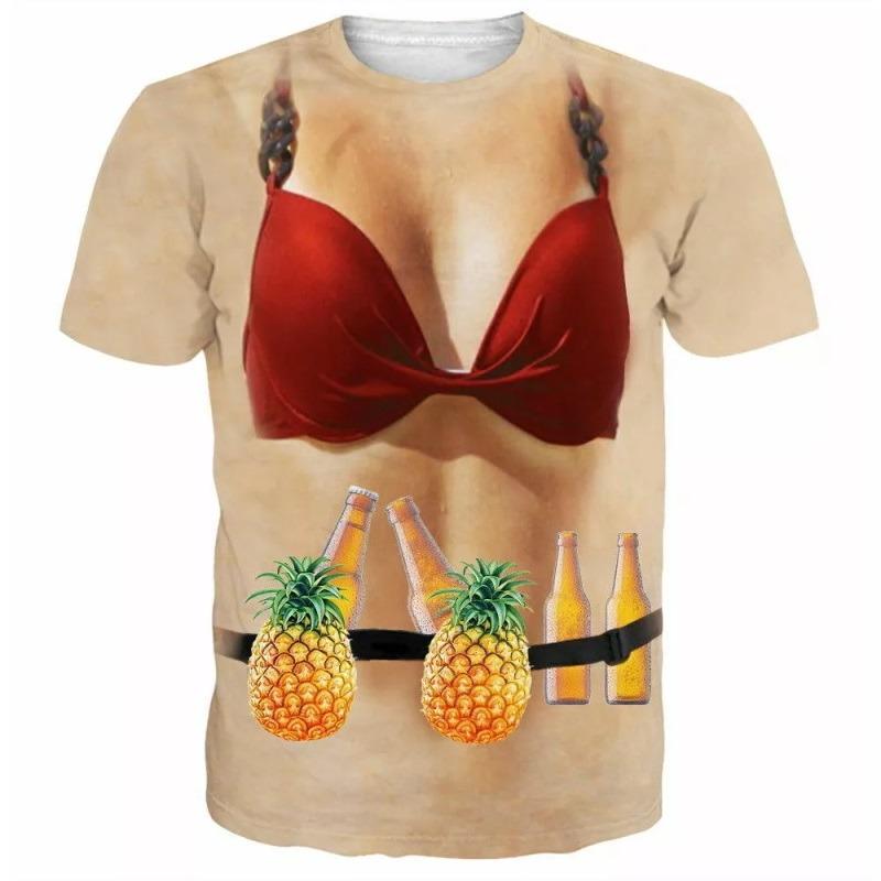 3D Print Funny Muscle Graphic T Shirt for Men Women Short Sleeve Ugly Tee Shirts Clothes Mens Novelty Party Cosplay Tshirts