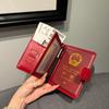 Bordeauxrood Leren Paspoort- en Kaarthouder - Multifunctionele Reisdocumenten Organizer