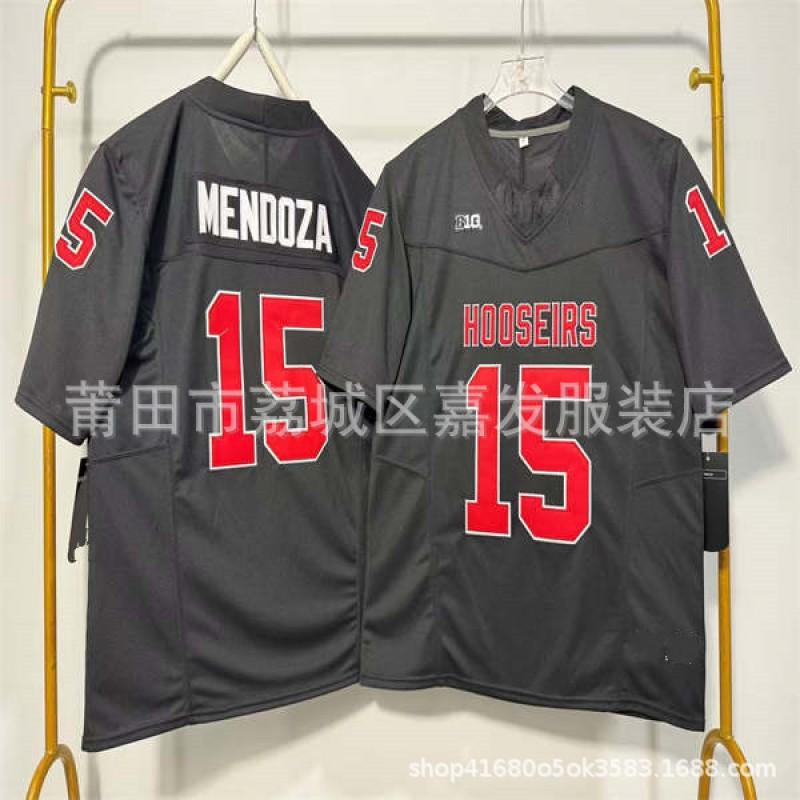 Indiana Hoosiers College Football Jersey Embroidered NCAA Team Uniform Men Cotton Rugby Style