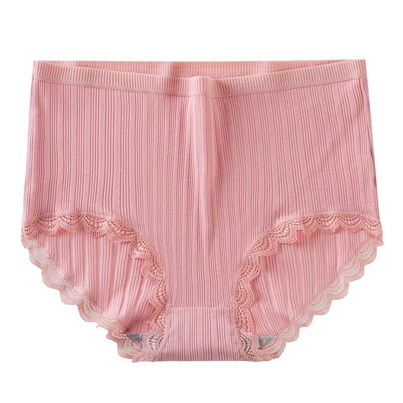 3 Pcs/lot Women's Underpants Soft Cotton Panties Girls High Waist Briefs Striped Panty Sexy Female Underwear Big Size M-XXL