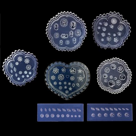Nail Art Silikonform Blätter Blume DIY Handwerk Schmuck Dekoration Zubehör