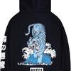 Niepce Inc Japanse streetwear hoodie met grafische print, oversized, losvallend, comfortabel, trendy en gepersonaliseerd design.