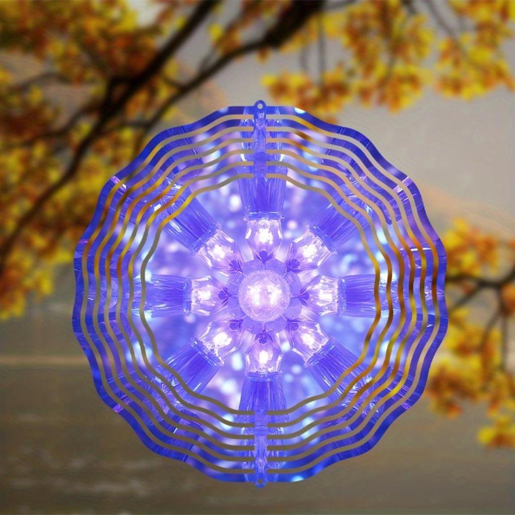 10 Inch Hanging Wind Chime with Dreamy Theme Rotating Design 360 Hook Elegant Dynamic for Spring Summer Balcony Garden Decoration Classic Gift