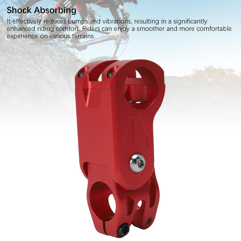 Bike Stem Red Aluminum Alloy Shock Absorbing Bicycle Handlebar Stem for Mountain Bike Road Bike