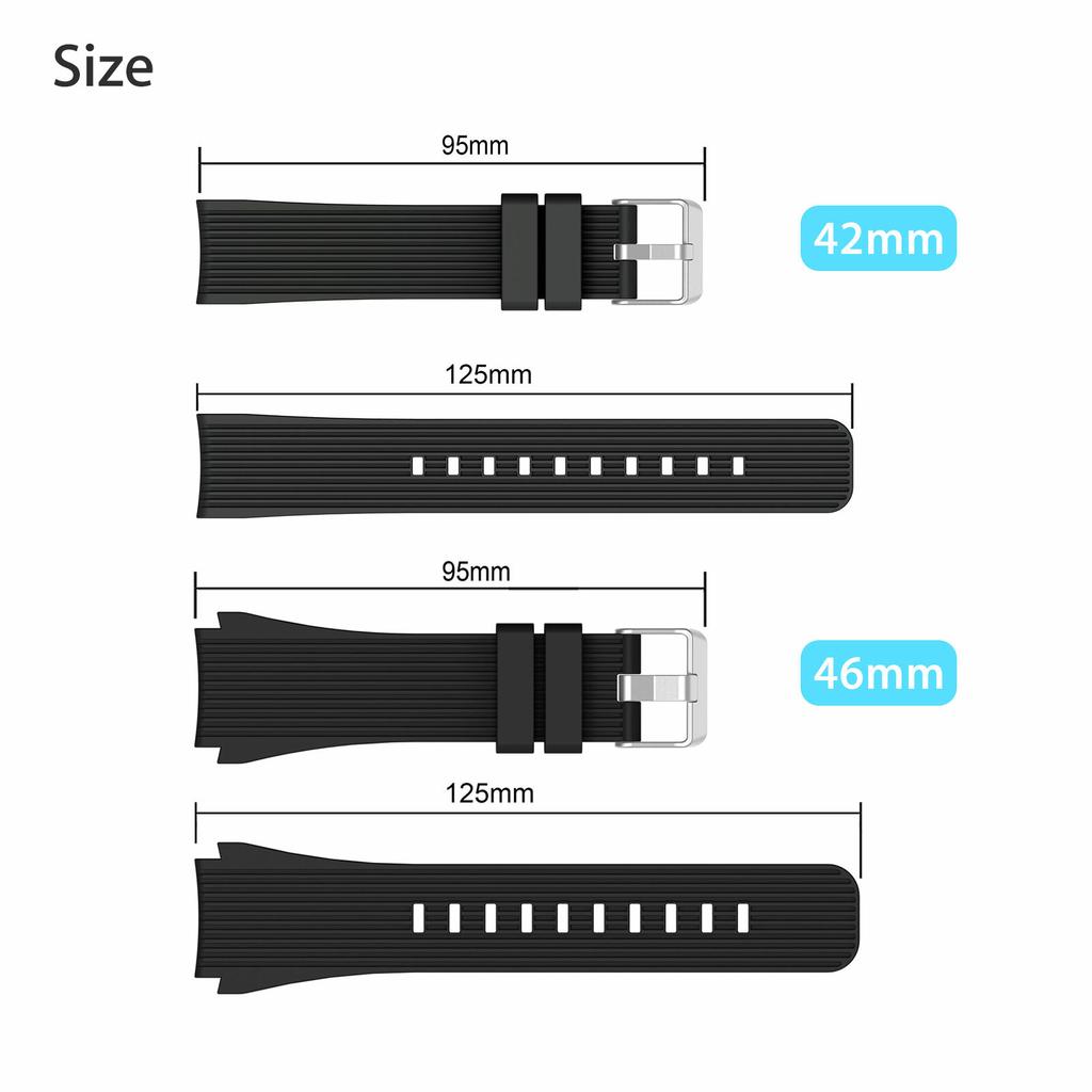 Řemínek pro Samsung Galaxy Watch 46mm SM-R800/SM-R805u Sportovní silikonový pásek