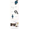 OLEVS Women's Minimalist Casual Watch Leather Band Waterproof Analog Quartz with Date Calendar Black Blue Mesh Strap