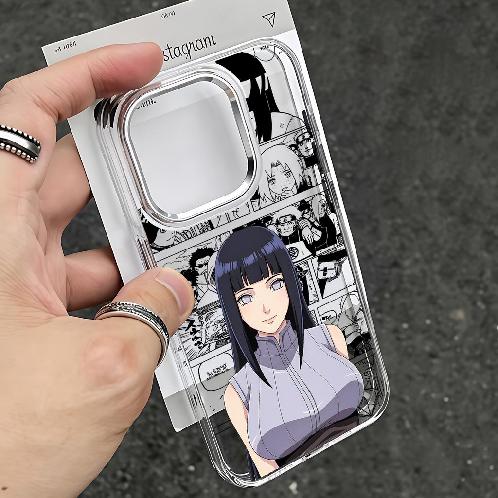 Anime Hyūgas Hinatas Phone Case for Samsung Galaxy S26 S25 S24 S23 S22 S21 S20 Note20 FE Ultra Edge Plus 4G 5G Clear