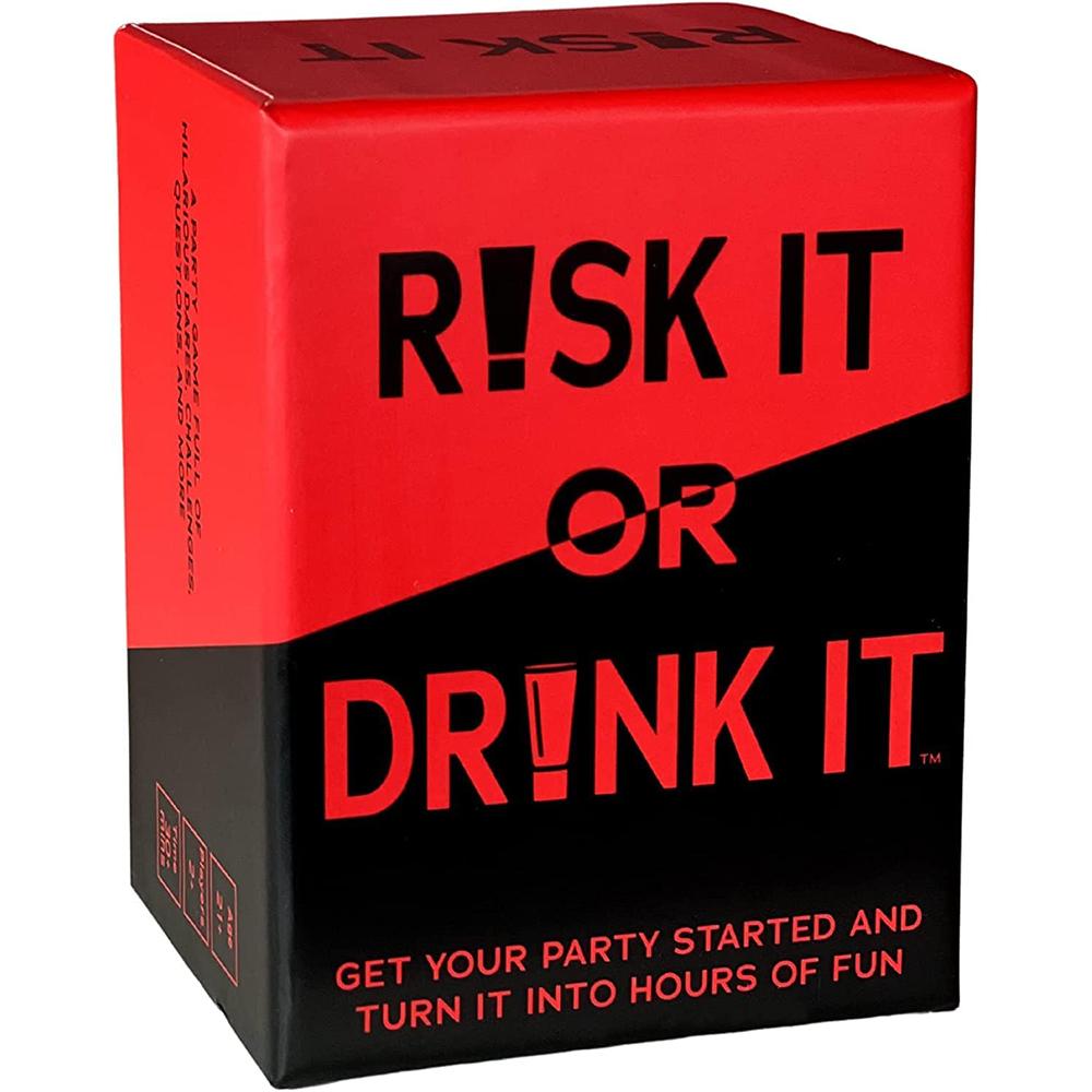 

Risk It Or Drink It Fun Party Game For College Card Game Drinking Game Pregame Night Hilarious Dares Challenges Questions Adults червоний