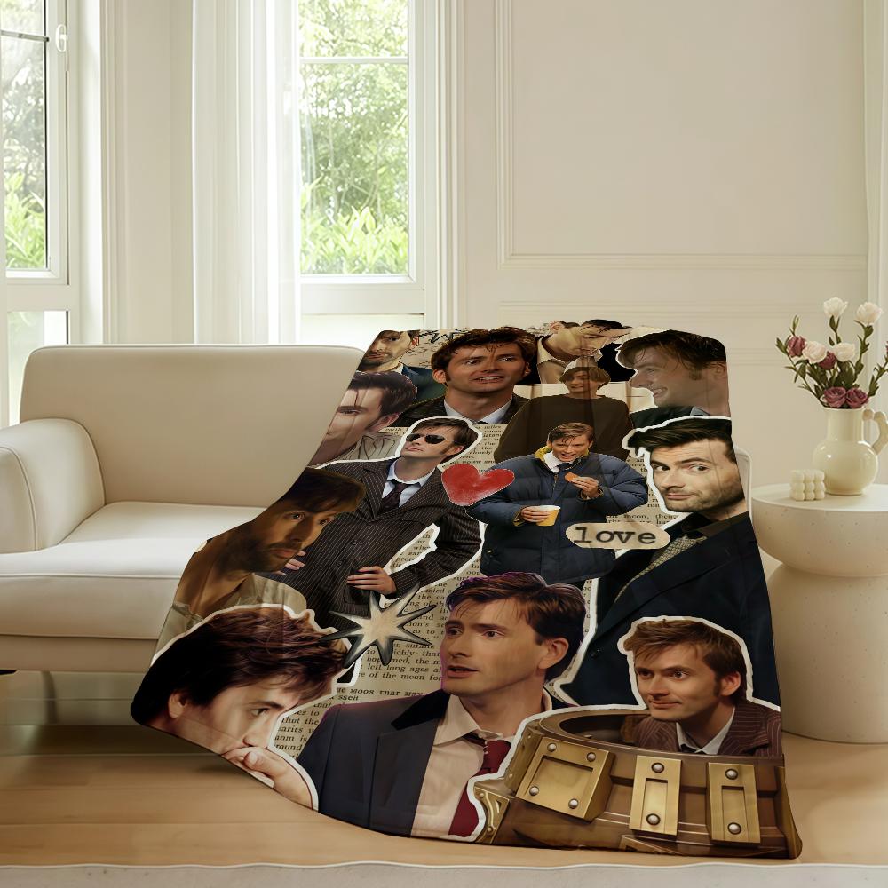 Scottish actor Divid tennant Blanket For Sofa Office Bed Plane Travel Sleep Read Relax Camping Soft And Warm