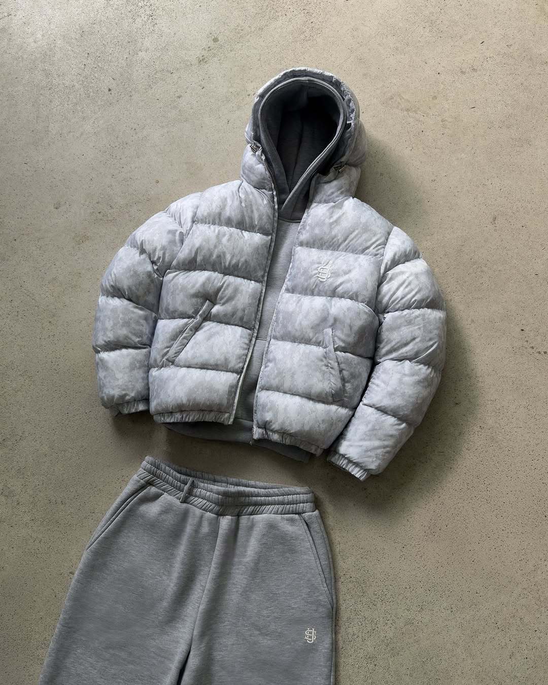 Men`s Hooded Puffer Jacket Quilted Winter
