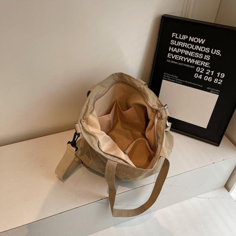Fashion Casual Canvas Tote Bag Women's New Style Trendy All-match Large Capacity Underarm Bag Commuter Shoulder Bag
