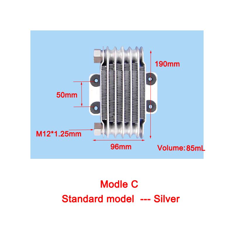 Universal Motorcycle Oil Cooler M12 Oil Delivery Interface Efficient Motorcycle Cooling Radiator Fit 80CC-250CC Engine Motocross