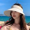 New Summer Outdoor Sun Hat Children's Fashion Pearl Empty Top Hat Face Small Versatile Sun Hat