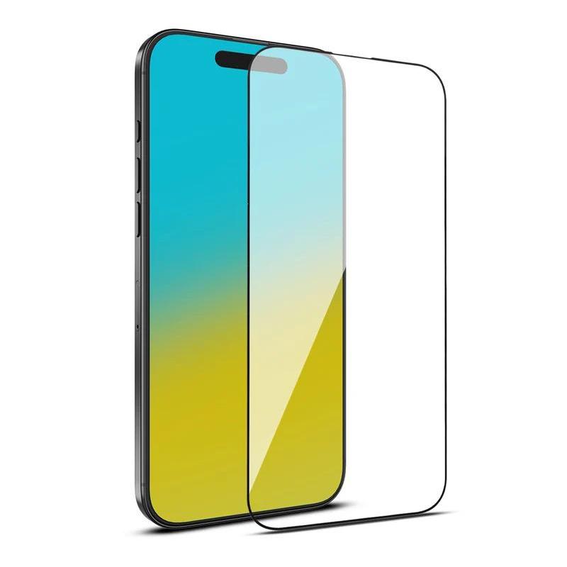 2.5D Seidendruck Vollabdeckung Handy 9h Gehärtetes Glas Klarer Displayschutz für iPhone 15 pro 16 pro max