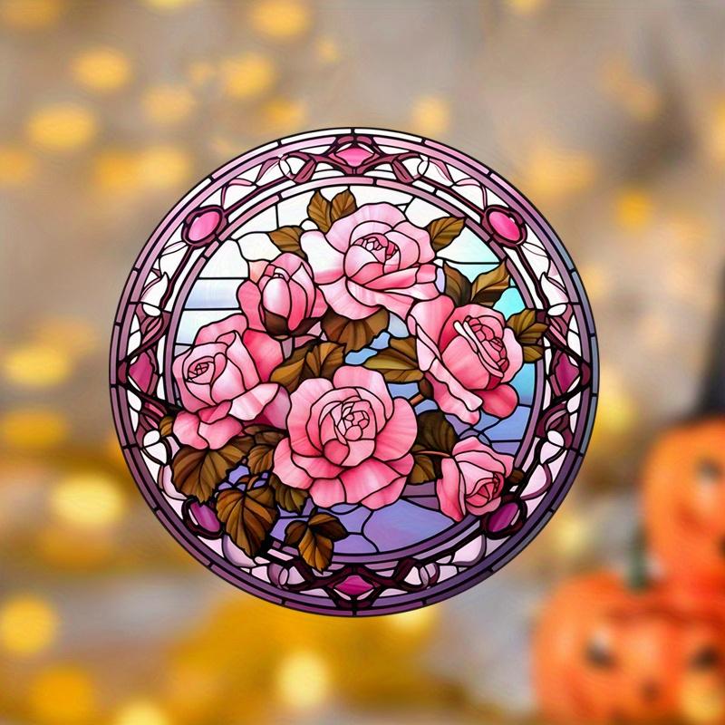 2D Flat Tulips and Roses Flower Acrylic Decoration Sign, Home Decor Plaque Hanging Wall Art Decorative Garden Decoration for Room Door Signs Hanging S