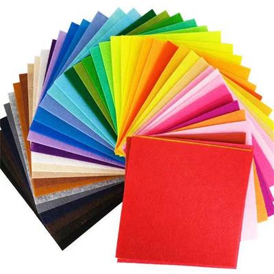 15*15cm 40ks Měkká plstěná látka Různé barvy Patchwork Šití DIY Řemeslné čtverce Netkaná 1mm tloušťka Ručně vyráběná tkanina Tkaní