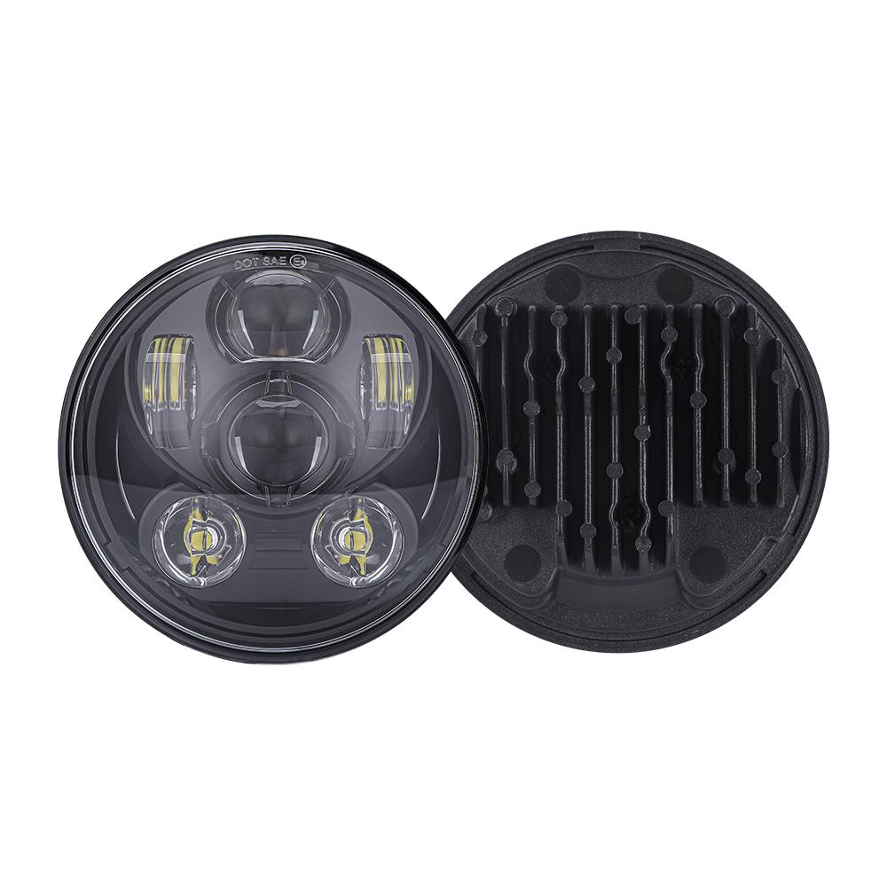 Hot Sale Emark Moto Bike Headlamp Motorcycle Accessories DRL Led Motorcycle Lighting System 5.75inch Led Headlight