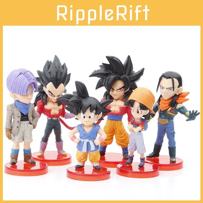 Dragon Ball Gt Super Saiyan 4 Pvc Figures Set For Car And Desk Decoration