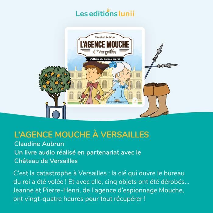 Livre audio interactif - lunii - coffret l'agence mouche à versailles - 1h29 d'écoute - dès 7 ans - mixte