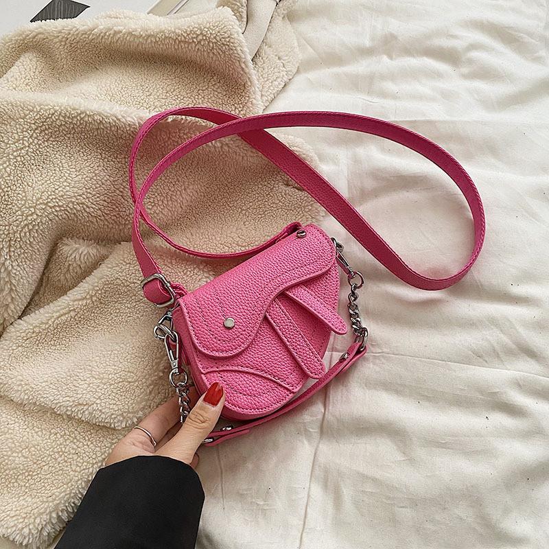 Stylish Mini Children's Handbag For Girls Elegant Fashionable Pu Leather Crossbody Bag