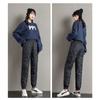 Damen Winter Warme Hose Mit Hoher Taille, Lässige, Lockere, Verdickte Daunen-Baumwollhose, Schlanke, Leichte, Einfache, Gerade Hose