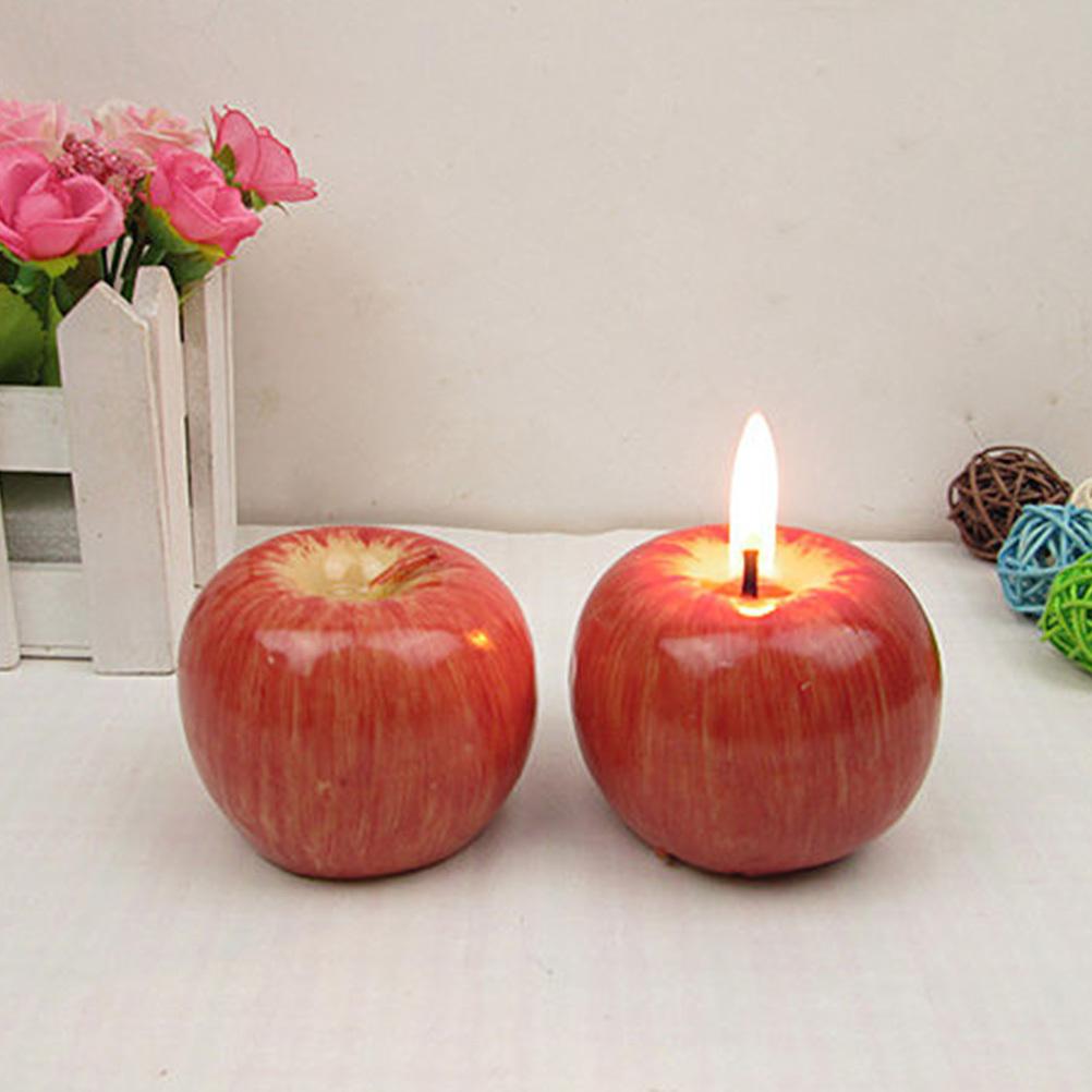 Simulation Apple Creative Realistic Fruit Design For Christmas Wedding Party Decor Gift 7X7X5.5Cm