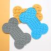 Pet Silicone Non-Slip Slow Feeder Mat - Round Food-Grade Lick Mat for Cats & Dogs