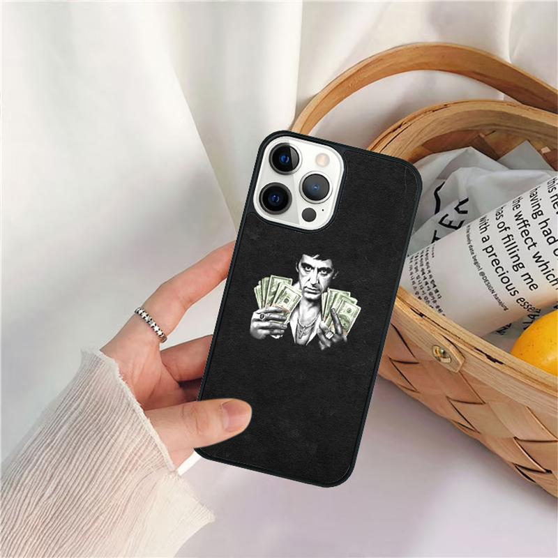 Tony Montana Scarface Phone Case For iPhone 17 Air 16 15 14 11 12 13 Pro  MAX Plus coque Cover Shell