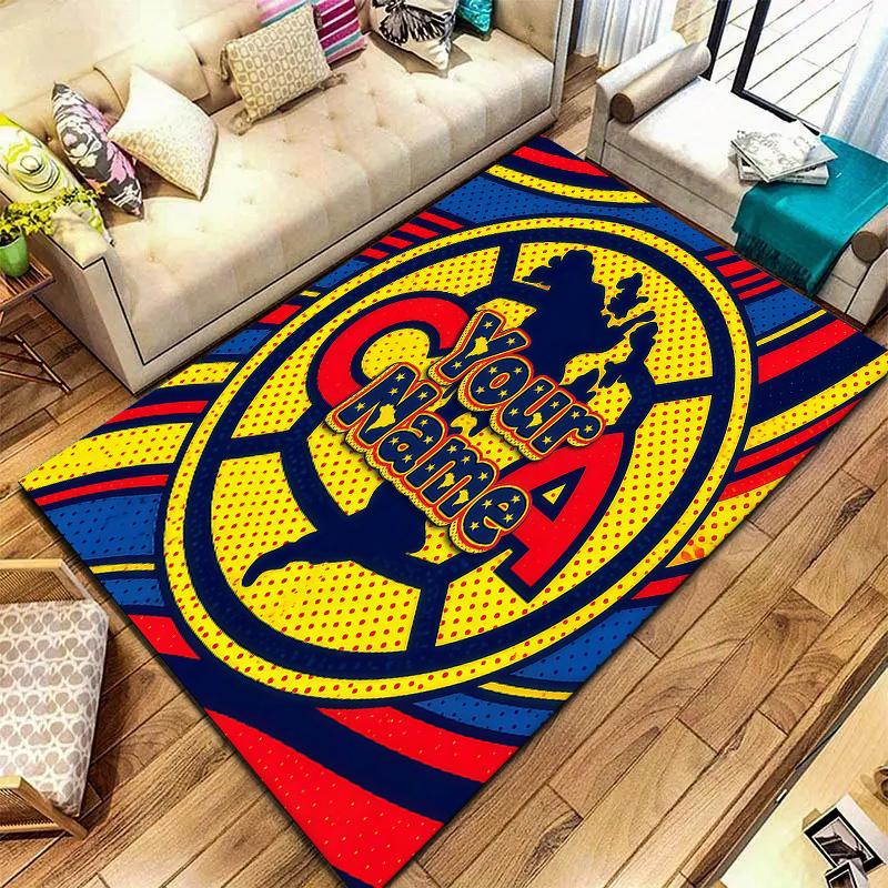 Club America Custom Name Carpet Rug For Living Room Bedroom Home Sofa Decoration Kids Play Nonslip Floor Mat