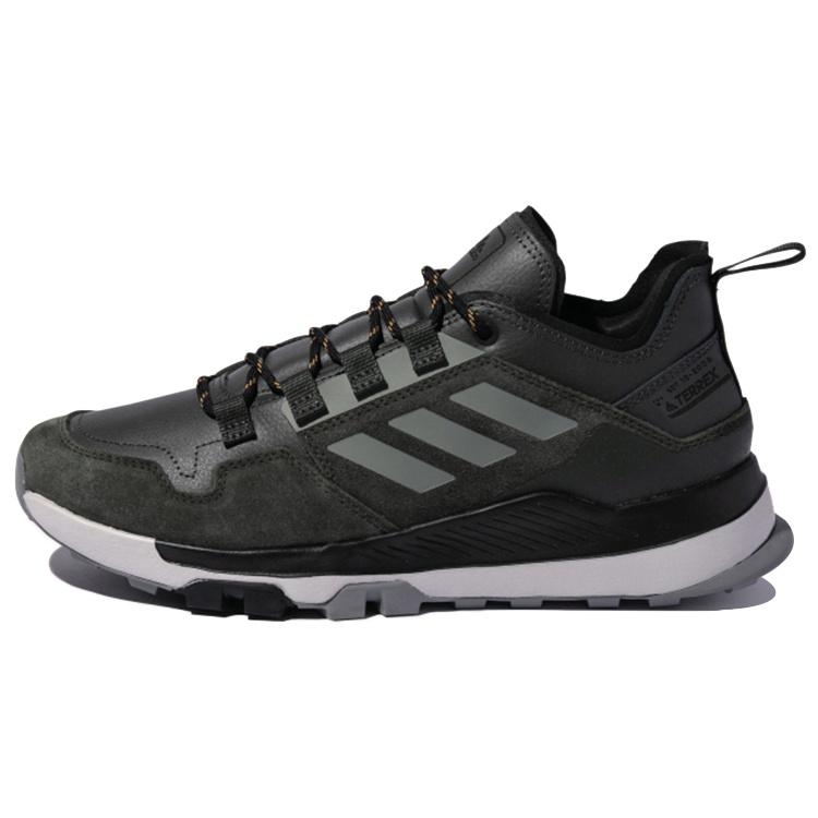 adidas Terrex Hikster Leather Shoes  Black Green  Men s FX4663 EU 41⅓