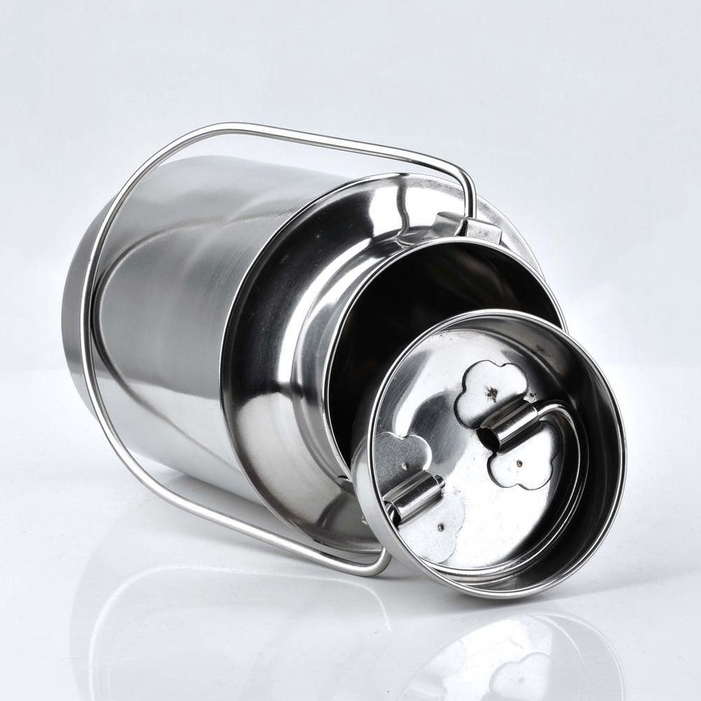Stahlkanne Kanne Metallbehälter für Milch Retro 2,5L