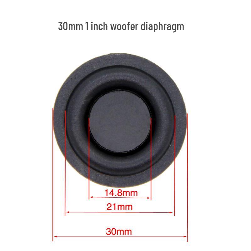 4-Inch Racetrack-Shaped Bass Vibration Plate: Passive Speaker Radiator with Rubber Diaphragm