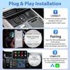 4 in 1 Carplay&Auto Wired to Wireless Android Auto Adapter Wired Android Auto Cars Smart Ai Box WiFi TF Card For Netflix Youtub