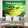 Shrek Print Wandteppich, Hintergrund, Einfache Montage, Ideal für Schlafzimmer, Büro & Wohnzimmer, mit Ästhetischem Wandbehang Dekor.
